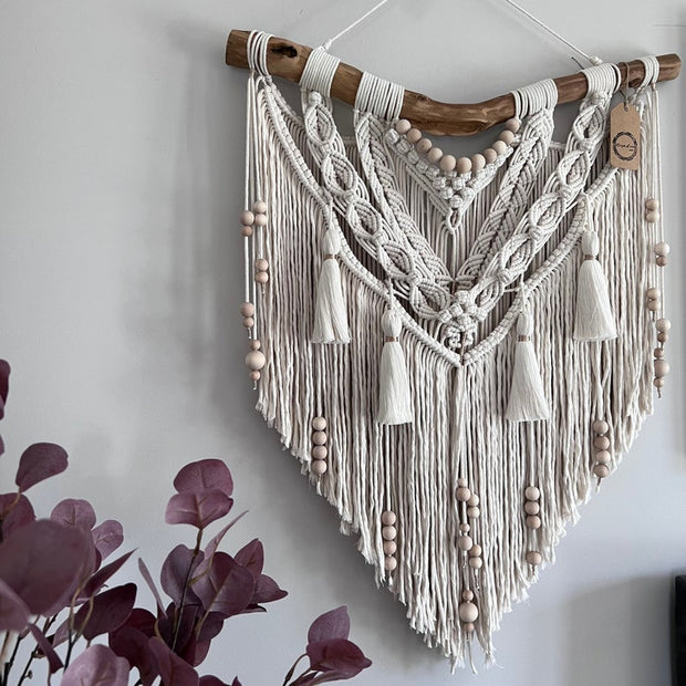 Boho Bliss: Handcrafted Macrame Wall