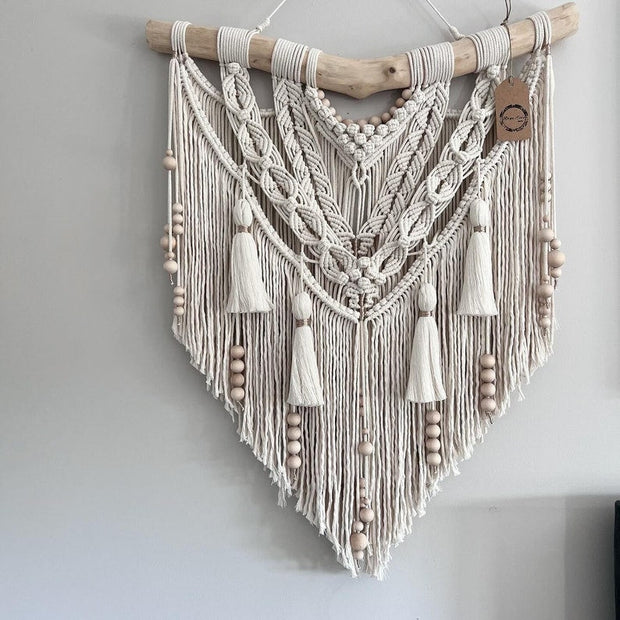 Boho Bliss: Handcrafted Macrame Wall